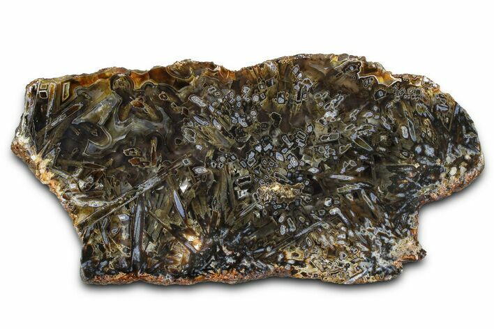 Polished Turkish Stick Agate Slab - Turkey #378139